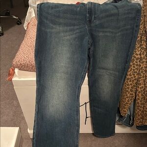 Old Navy Women's Blue Straight Leg Jeans